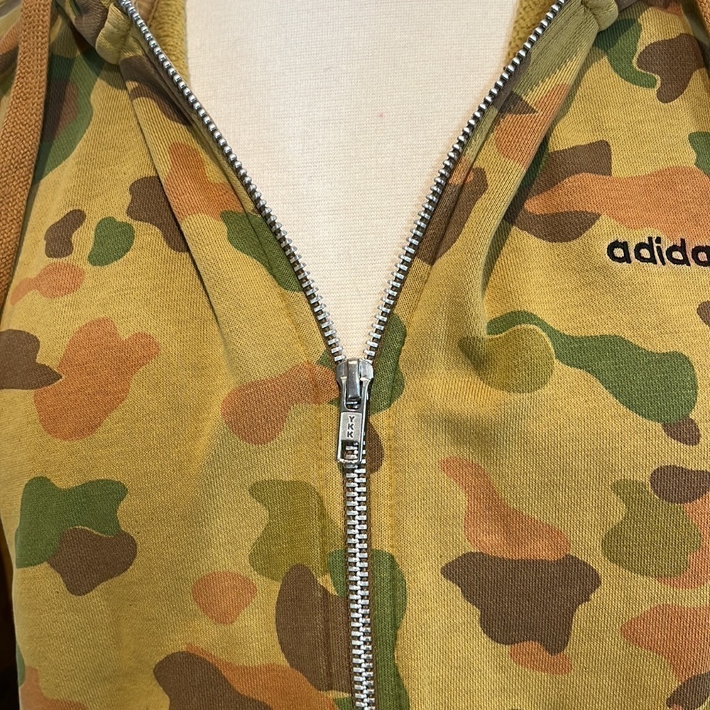 Adidas originals camo zip up hoodie, size men’s small - Picture 4 of 12